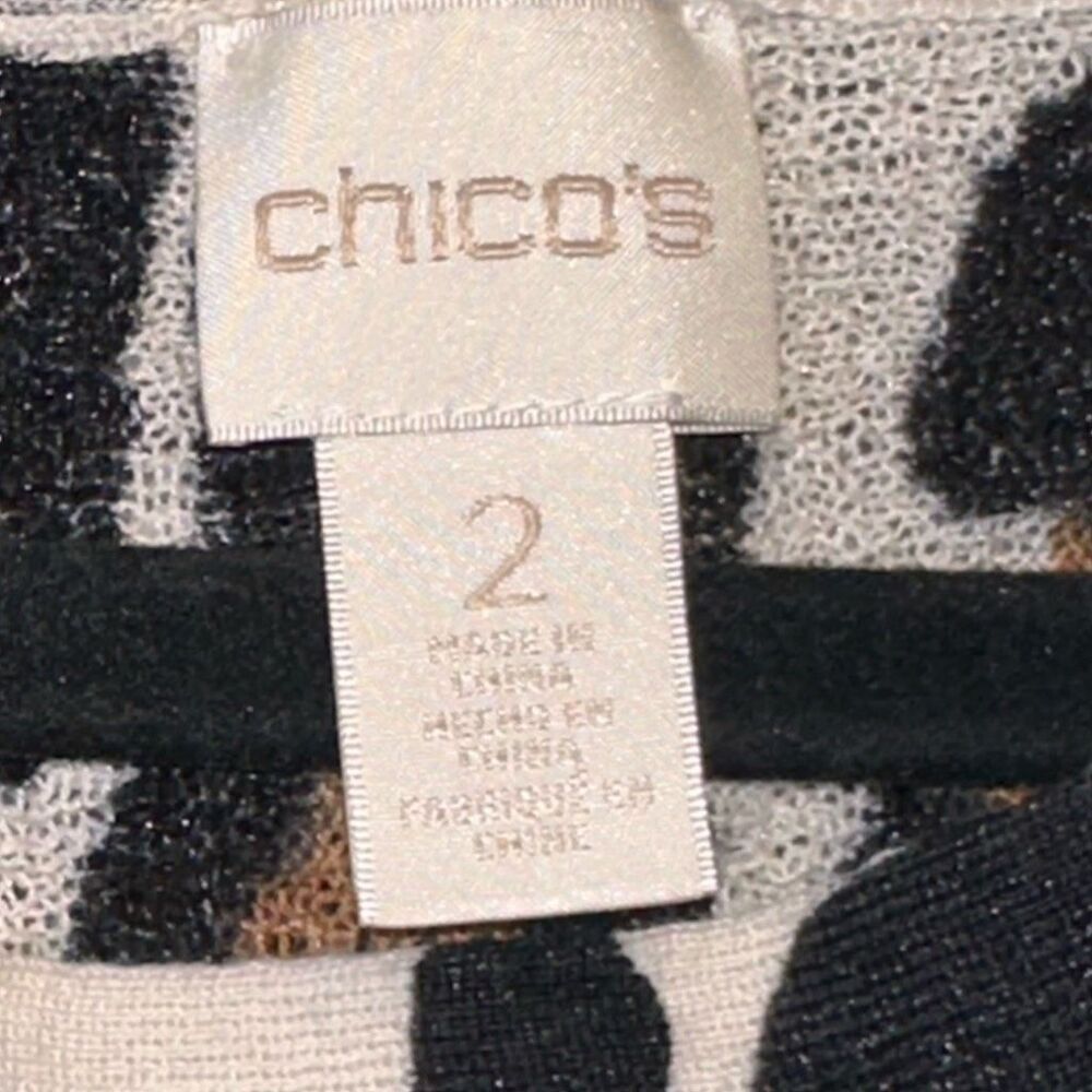 Chico's Animal Print Leopard Sweater - Picture 4 of 5